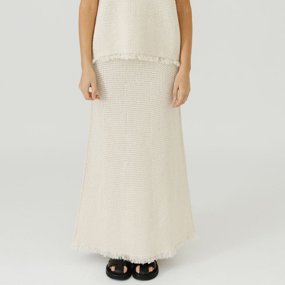 Studio Nicholson Rye Skirt in Cream